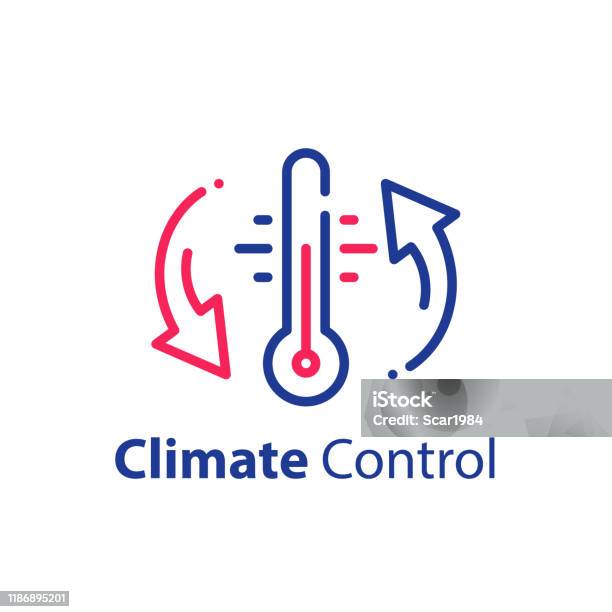 Climate Control Visuals Climate Control System Change Temperature Air Conditioning Cooling Or ...