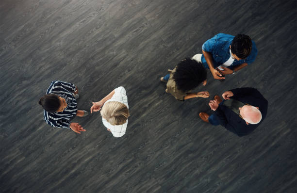 istock Mingling with each other in their quest for success 1186904259
