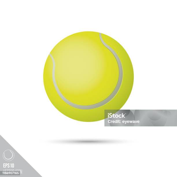 Tennis Ball Smooth Vector Icon Stock Illustration - Download Image Now -  Design Element, Equipment, Germany - iStock