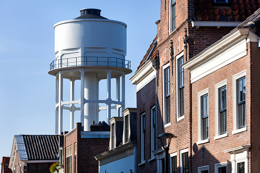 The antique water tower of Vianen in the Netherlands built in 1909