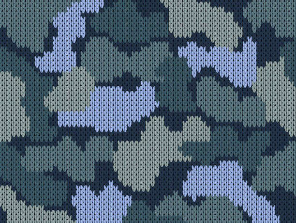 istock Military winter decorative knitting camouflage. Woolen knitted pattern. Woolen spots wool texture. Modern Knitting khaki pattern, texture, banner, abstract background, greeting card, design textile. 1186909416