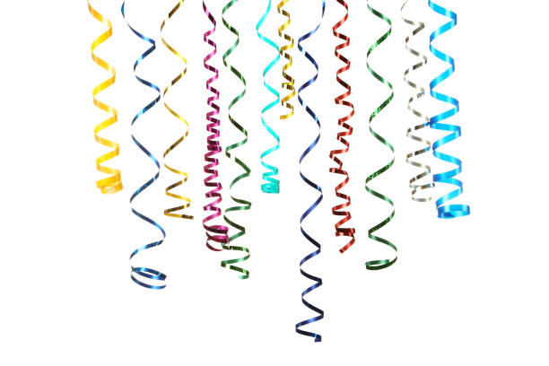 istock Colorful ribbons isolated on white background 1186910495