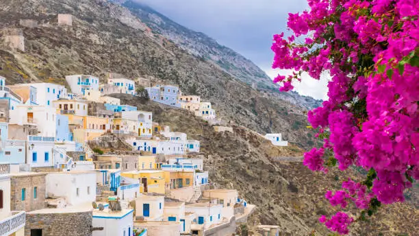 Olympos is a village and a former community on the island of Karpathos, in the Dodecanese, Greece. Today is known as Living Museum.