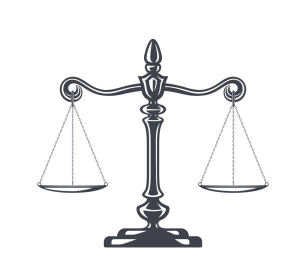 Scales of justice vector illustration. Weight Scales, Balance. Concept law and justice. Legal center or law advocate symbol. Libra in flat design. Juridical emblem. Scales of justice vector illustration. Weight Scales, Balance. Concept law and justice. Legal center or law advocate symbol. Libra in flat design. Juridical emblem for advocate or attorney office, counsel, notary company or judge prosecution court. libra stock illustrations