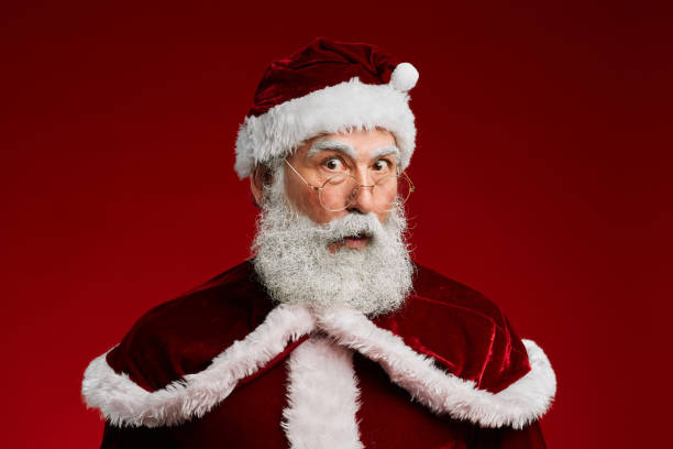 istock Surprised Santa Claus Looking at Camera 1186923451