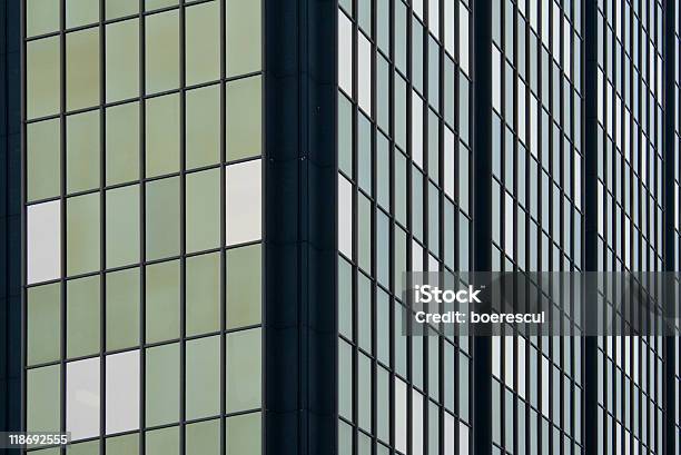 Office Building Window Pattern Overcast Day Stock Photo - Download Image Now - Abstract, Architecture, Backgrounds