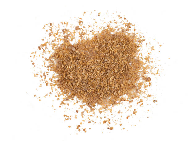 istock Some ground coriander isolated on white background with copy space for text or images. Spices and herbs. Packaging concept. Close-up 1186928587