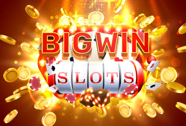 Big win slots 777 banner casino, frame light slots. Big win slots 777 banner casino, frame light slots. Vector illustration coin operated stock illustrations