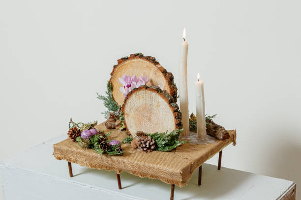 istock Christmas composition of fresh flowers 1186931173