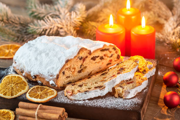 istock Stollen - traditional German Christmas bread 1186933468