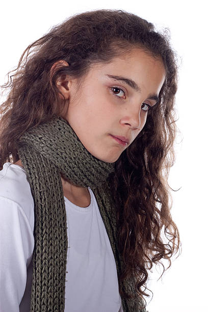 istock Girl with scarf 118693404