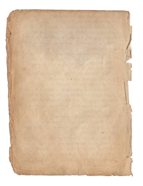 istock Old paper with scratches and stains texture isolated 1186938979