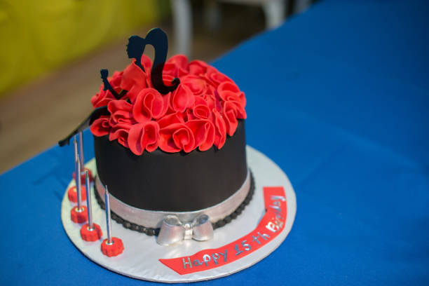 istock Happy birthday! birthday cake with candles. 1186939244