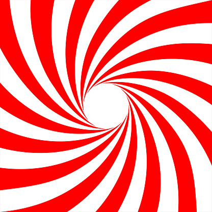Red white swirl abstract vortex background. Vector illustration
