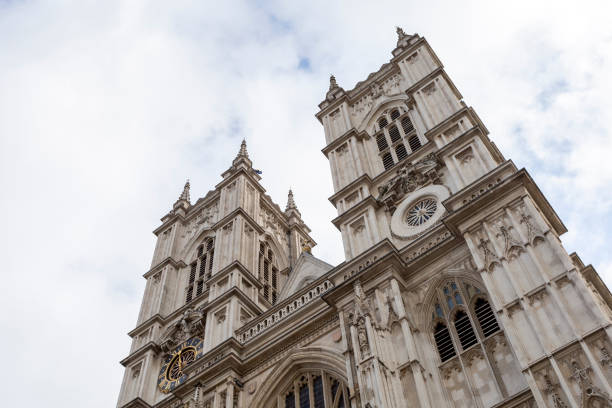The Westminster Abbey in London, Westminster on an autumn day.