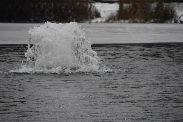 winter snow melting run-off  (photos professionally retouched - Photoshop)