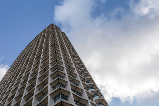 istock Office buildings view from the ground. 1186946399