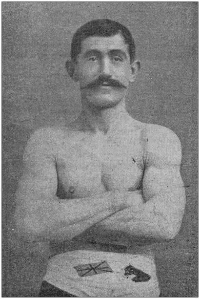 istock Antique photo: Portrait of English boxer champion Jerry Driscoll 1186949448