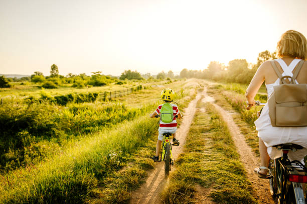 istock Cycling with my mom 1186952292