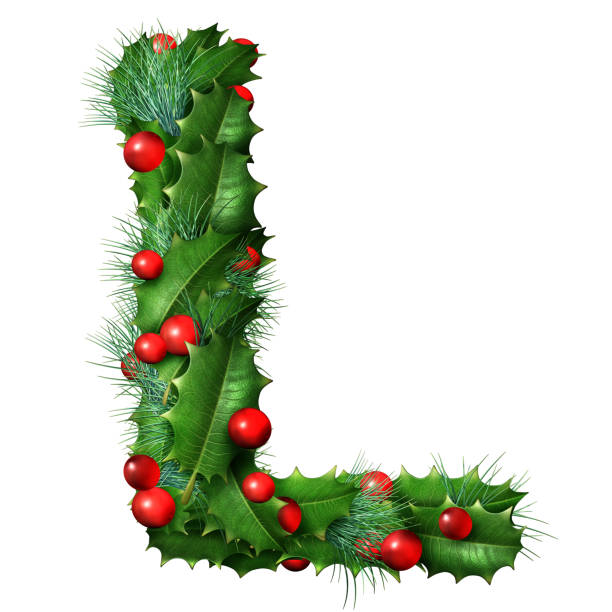 istock Holiday Font Letter L Isolated 1186952391