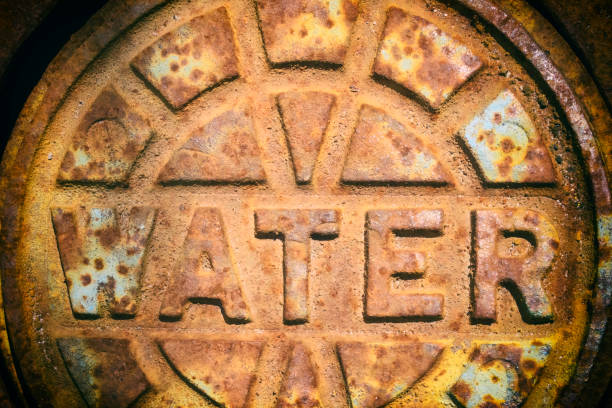 istock Metal Water Access Cover 1186953004