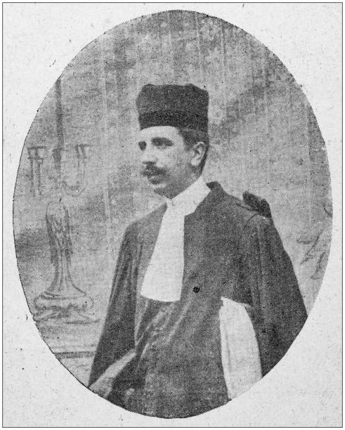 istock Antique photo: Portrait of lawyer 1186954592