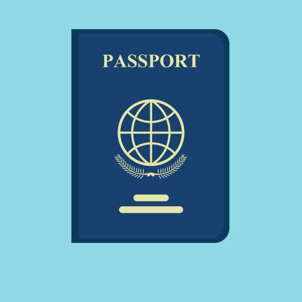 Immigration services passport icon Immigration services passport icon. Line illustration of immigration services passport vector icon logo isolated on white background passport stock illustrations