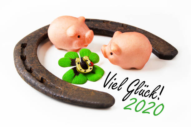 German Good Luck 2020 and decoration