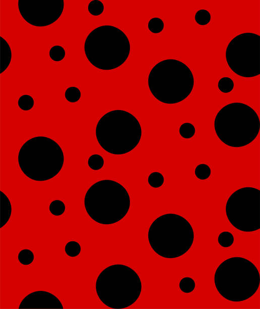 210+ Ladybug Polka Dot Vector Seamless Pattern Stock Illustrations