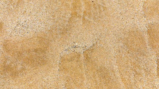 istock Sand surface and background. Sand Texture. Brown sand. Background from fine sand. Sand background. Closeup of sand pattern of a beach in the summer. 1186961702