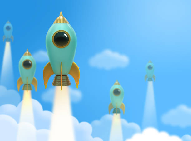 istock Successful launch concept of business. 1186962087