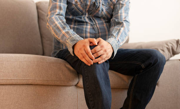 istock Man with knee pain concept. Health issues. 1186965072