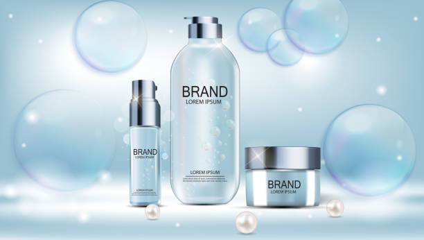 istock Design Cosmetics Product  Template for Ads or Magazine Background. 3D Realistic Vector Iillustration 1186966478