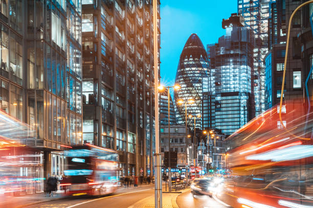 istock London city view traffic at night 1186969514