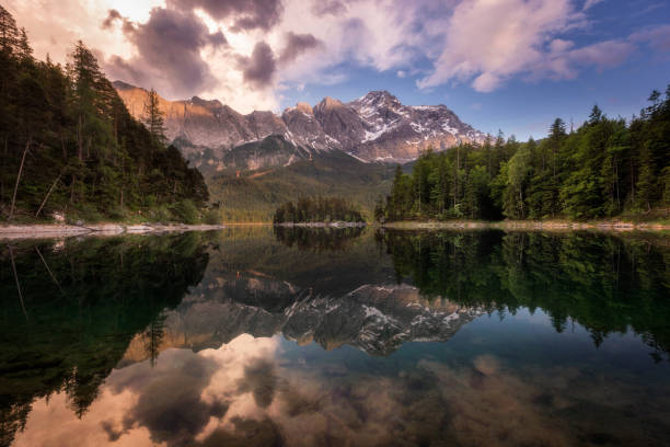 istock Zugspitze mountain view during summer evening. 1186973696