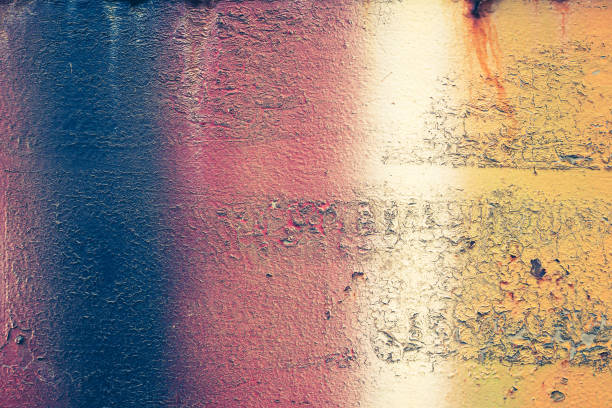 istock Rusty metal texture colored background for interior exterior decoration and industrial construction concept design. 1186973781