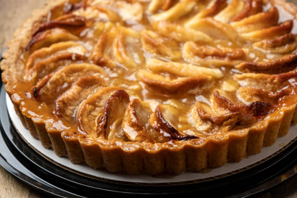 Close up Organic Gourmet Apple Tart