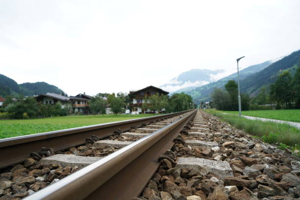 istock An old railroad facility with partially rotted railroad wagons 1186981223