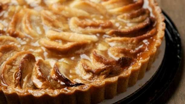 istock Close up Organic Gourmet Apple Tart 1186981321
