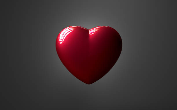 istock red heart on a dark background - 3d rendering - illustration 1186985618