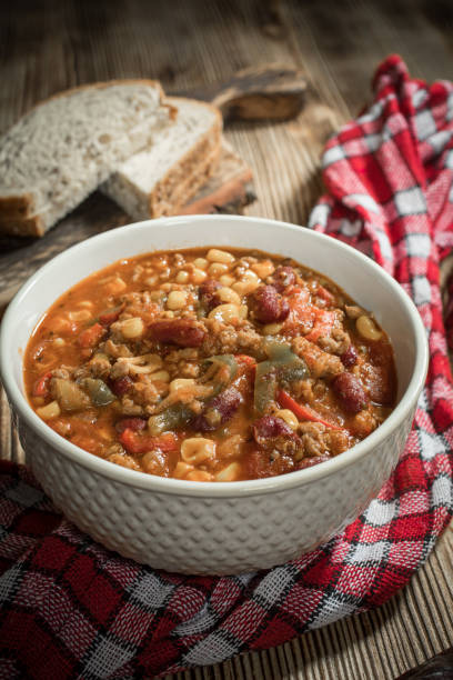 istock Mexican chili with meat. 1186989592