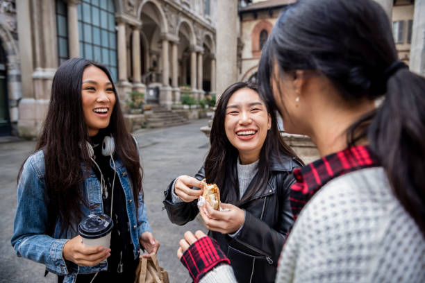 istock Chinese tourist rest after a long walk 1186989651