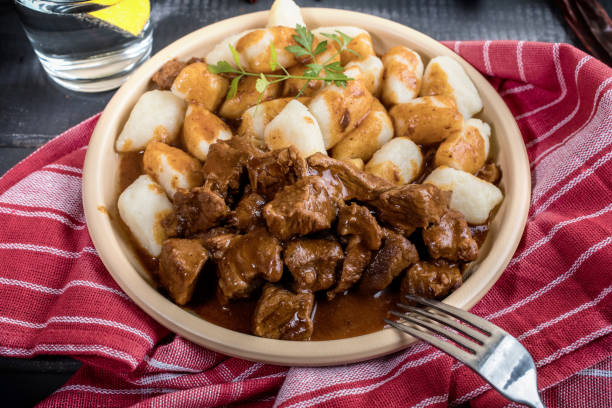 istock Beef stew with potatoes dumplings. 1186989762