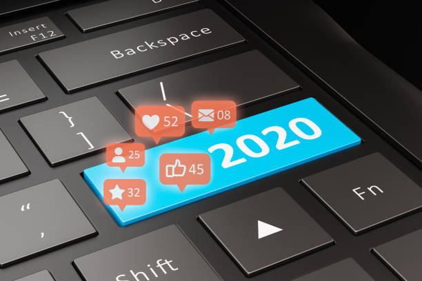 istock 2020 Keyboard with Social Media Icons 1186990491