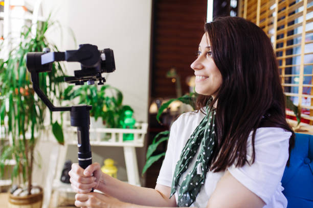 istock Young Freelancer Video Blogging stock photo 1186990927