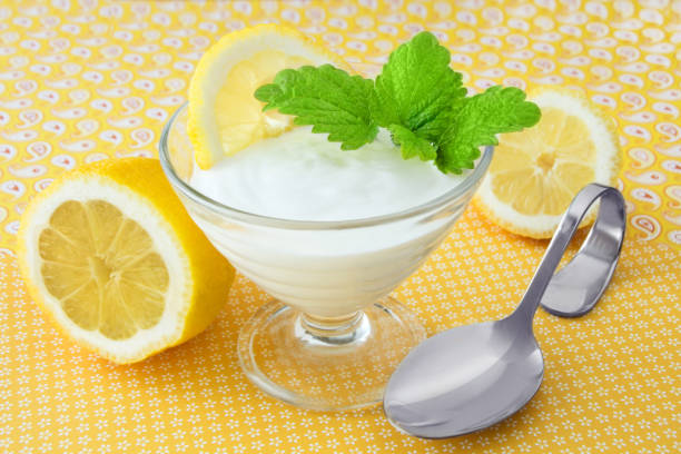 istock Yogurt and curd with lemon 1186990999