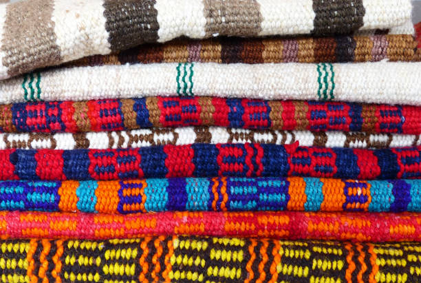 istock Ecuadorian handmade wool rugs 1186991039