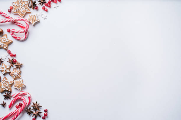 istock Christmas composition, winter holiday greeting card 1186991057