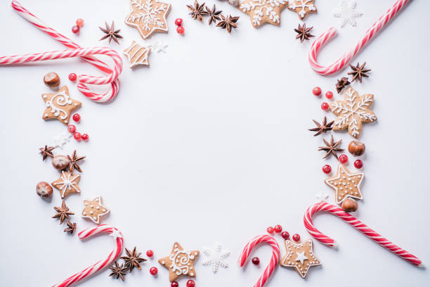 istock Christmas holidays, New Year greeting card mockup 1186991068