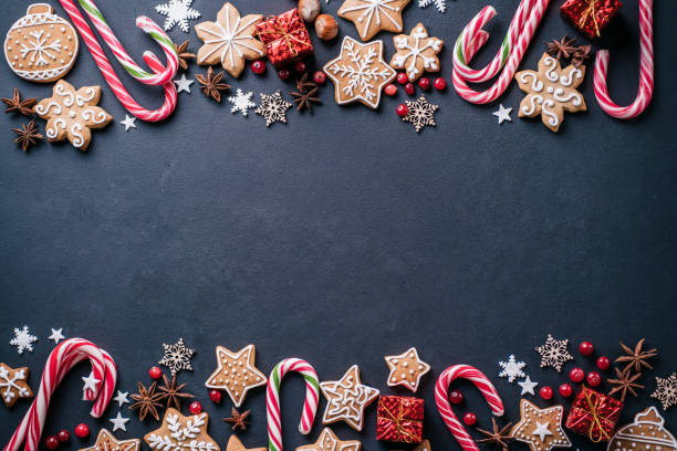 istock Christmas background, greeting card mockup 1186991076